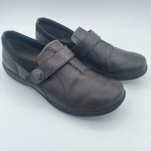 ABEO Comfort Shoe Women's Black Leather‎ Mary Jane Slip-on Size 9